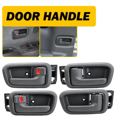 Manija de puerta interior delantera trasera izquierda derecha gris Fit Toyota Tundra 2000-2006 4X Foto 1 de 4