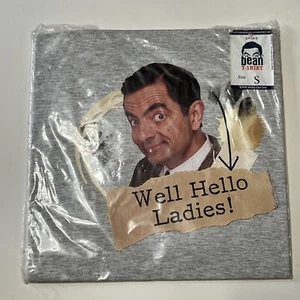 Mr. Bean Tee well hello ladies T-shirt gray size small New - Picture 1 of 4