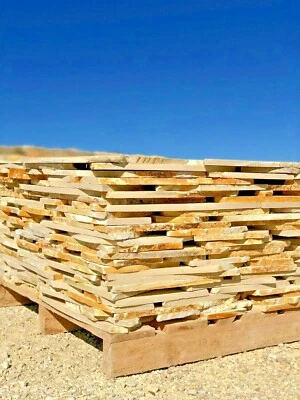 Poolumrandung 13-20mm mediterrane Natursteine 35m² Terrassenplatten Gehweg - Bild 1 von 4