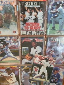 Lot of 10 Beckett Baseball Card Monthly Price Guide Magazines (1992 - 1997)