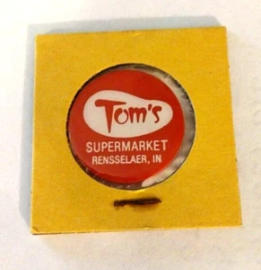 25 Cent - Red Token - Food Stamp Credit - Tom's Supermarket Rensselaer, IN - Picture 1 of 2
