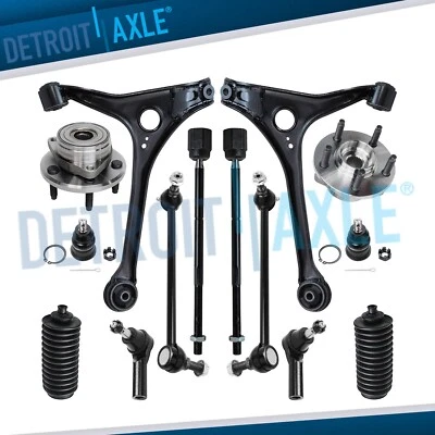 14pc Front Lower Control Arm Wheel Hub Tierod Kit for 1998-07 Ford Taurus Sable - Image 1 of 4