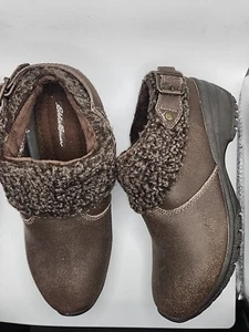 Eddie Bauer Schuhe Damen 7 M Pantoletten Clogs braun Leder runde Spitze Freizeit bequem - Bild 1 von 5