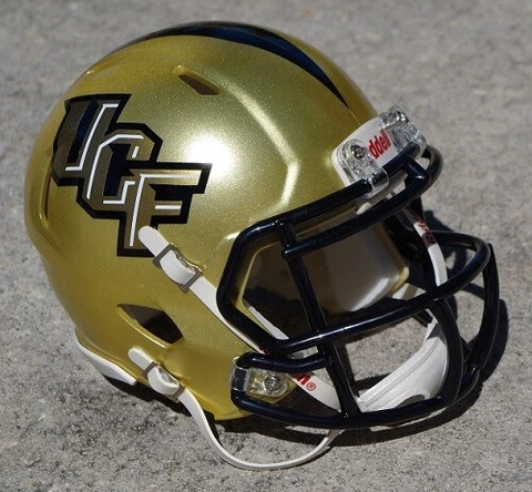 CENTRAL FLORIDA UCF KNIGHTS GOLD SPECIAL FOOTBALL MINI HELMET + OTHER VERSIONS Cover