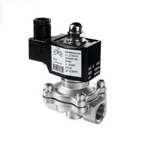 FSA Magnetventil Edelstahl 304 1/2" 24V AC 0-10 bar EPDM stromlos geschlossen - Bild 1 von 7