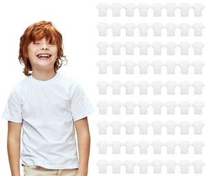 BILLIONHATS 72 Pack Kids Cotton Tshirts Bulk, Wholesale Unisex Children Tees - Picture 1 of 3