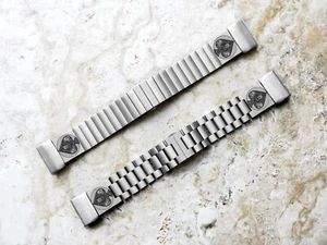 Ace of Spades Engraved Band for Garmin Fenix 8 Pro 51mm 7X 6X 5X Plus 3 S-AS2 - Picture 1 of 13