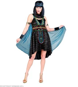 Kostüm Ägypterin Cleopatra schwarz türkis Damen Karneval Fastnacht Fasching - Bild 1 von 1