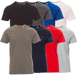 T-SHIRT MAGLIETTA MANICA CORTA NEUTRA PAYPER FREE COTONE UOMO - Picture 1 of 10