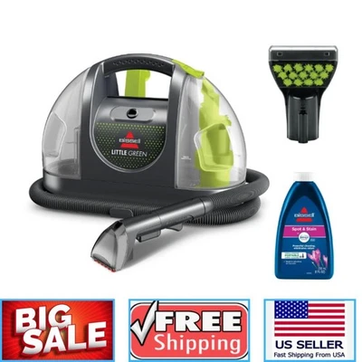 BISSELL Little Green Portable Carpet and Upholstery Cleaner-3369 New - Image 1 of 4