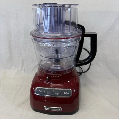 KitchenAid KFP1333 Red Maroon 13 Cup Food Processor No Blades *Very Clean* - Image 1 of 4