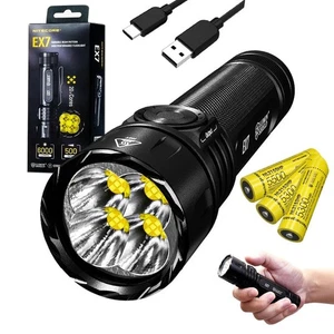 Nitecore EX7 Variable Beam Pattern High Performance LED Rechargeable Flashlight - Picture 1 of 10