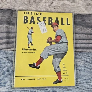 INSIDE BASEBALL MAGAZIN 1953 MARCH ROBIN ROBERTS ENOS SLAUGHTER Baseball Vintage - Bild 1 von 12