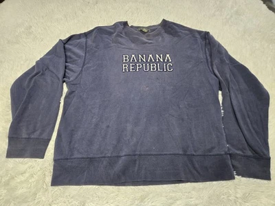 Sudadera De Colección Banana Republic XL Deletreada Manga Larga Desteñida Desgastada EE. UU. Foto 1 de 4