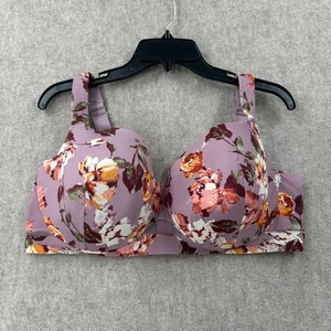 Cacique Womens Bra 42DDD Balconette Lightly Lined Underwired Floral Pattern - Picture 1 of 6