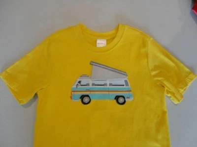 Camiseta Hanna Andersson Amarilla Camper Van Apliques Mapache y Zorro 120cm 6-7 Foto 1 de 4