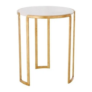 Side Table Iron & Marble Gold Table For Living Room Office Bedroom Home Decor - Picture 1 of 1