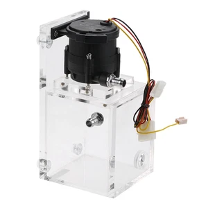 Integrated 890Ml Pc Cooled Water Pump Acrylic Water Cooling Tank 1200L H AM - Afbeelding 1 van 8