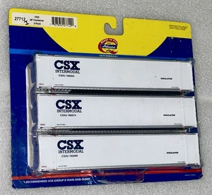 Athearn HO Contenitore Intermodale CSX 48’ Confezione da 3 / #27712 - Foto 1 di 2