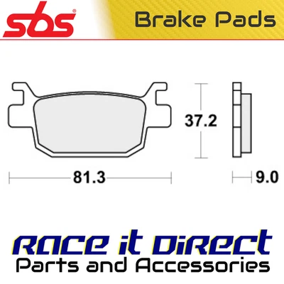 Pastillas de freno para BENELLI LEONCINO 500 ABS 2020-2024 trasero orgánico Street SBS Foto 1 de 4