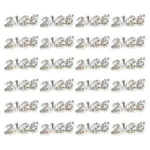  40pz Charms Unghie Strass - Abbaglianti Ornamenti Nail Art Flatback Unghie - Foto 1 di 17