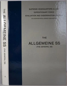 THE ALLGEMEINE SS (GENERAL SS) WW2 Allied Intelligence report. Nazi, Third Reich - Picture 1 of 6