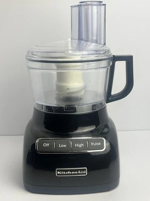KitchenAid 7 Cup Food Processor Exact Slice System Black WORKS! KFP0711OBO - Image 1 of 4