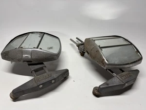 Set If 2 John Bean 1940s Visualiner Alignment Wheel Adjustable Clamp Mirrors - Picture 1 of 14