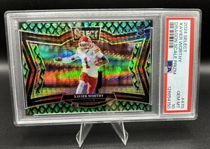 2024 Panini Xavier Worthy RC Field Level Dragon Scale /70 Chiefs RC PSA 10 - Foto 1 di 2
