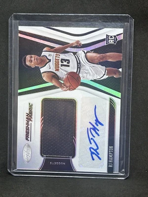 2020-2021 Panini Certified Basketball RJ Hampton Freshman Fabric RPA B3 - Image 1 of 2