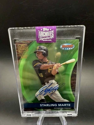 Starling Marte 2025 Topps Archives RC ROOKIE AUTO #/15 2012 Bowman's Best METS - Imagem 1 de 2