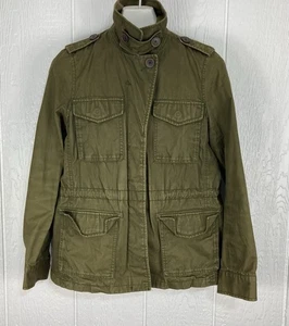 Madewell Military Style Utility Jacket Olive Green Womens Size Large - Picture 1 of 11