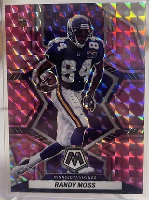 2022 Panini Mosaic #132 Randy Moss Mosaic Camo Pink Vikings Patriots HOF - Image 1 of 2