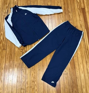 Vintage Nike Tracksuit Men’s Medium Y2K 90s Lined Windbreaker Jacket Pants Set - Picture 1 of 3