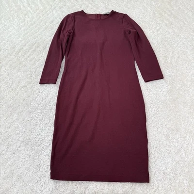 Vince Dress Size Women's Small Burgundy 3/4 Sleeve Career Casual Sheath Work - Image 1 of 4