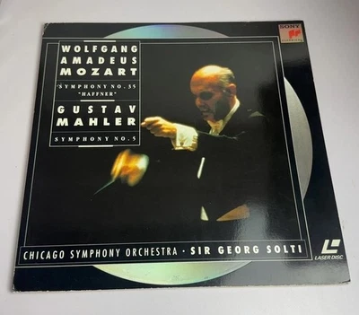 Sony LaserDisc Mozart Mahler Symphony No. 35 & 5 Sir Georg Solti - Image 1 of 2