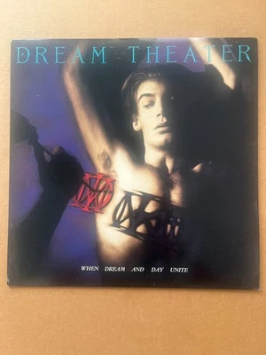 DREAM THEATER  When Dream and Day Unite 1991 VINYL LP PROMO COPY VERY RARE  - Image 1 of 4