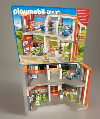 Playmobil City Life Hospital 6657 Playset With Box, Instructions And Accessories - Image 1 of 4