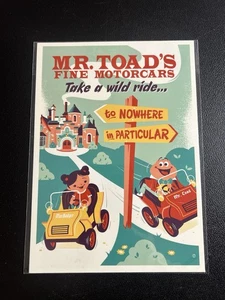 Disney WonderGround Galería Postal Mr. Toad’s Fine Motorcars Nuevo en Plástico - Imagen 1 de 2