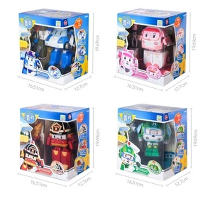 Robocar Poli Transforming Robot Deluxe Pack - 5" Poli Amber Roy Helly (Paquete de 4) - Imagen 1 de 10