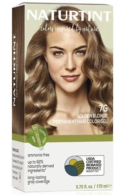 Agente colorante de cabello rubio dorado 507 fl oz vegano a base de plantas sin amoníaco Foto 1 de 4