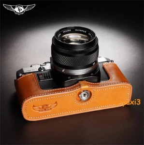 TP Handmade New Olympus OM1 OM2n OM3 OM4Ti Leather Half Case Camera Retro Cover - Picture 1 of 18