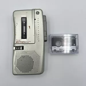 GE 3-5383 AVR Microcassette Registratore Vocale Auto con Nastro - Solo per Ricambi o Riparazione - Foto 1 di 9