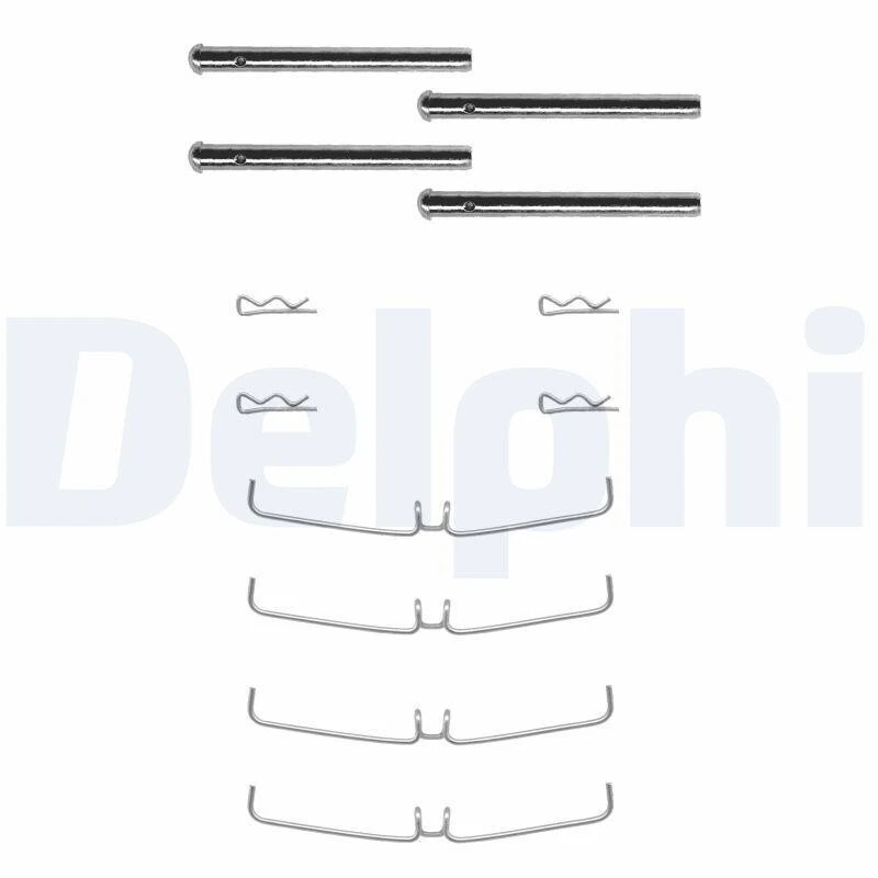 DELPHI Zubehörsatz, Scheibenbremsbelag Hinten Vorne LX0004 - Bild 1 von 1