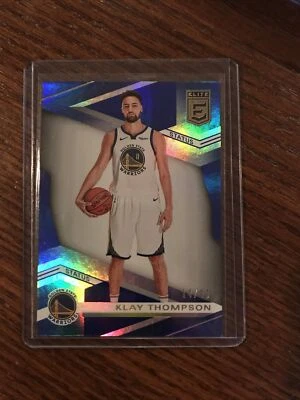 2019-20 Elite Klay Thompson Status Blue #d 14/99 Team Color Warriors #40 - Image 1 of 2