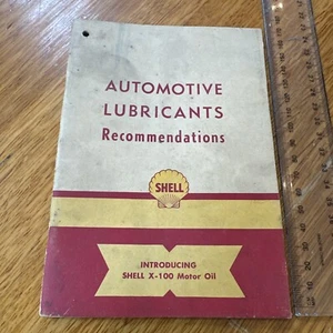 Shell Automotive Lubricants Recommendations 1952 Introducing Shell X-100 Oil  - Bild 1 von 13