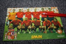postcard russian issue )) °  team SPAIN ESPANA V Russia - Euro 2004