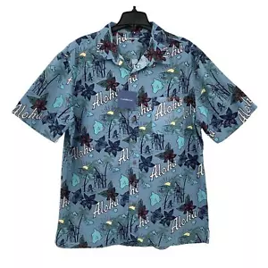 NOS Men’s Size XL 100% Cotton Aloha Hawaiian Shirt Short Sleeve Button Down NEW! - Picture 1 of 11