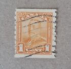 STAMPS CANADA 1928 COILS IMPxPERF 8 1c USED - #7624a