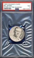 1909 E254 Colgan's Chips Stars of the Diamond Bill Byers PSA 7